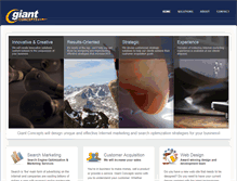 Tablet Screenshot of giantconcepts.com